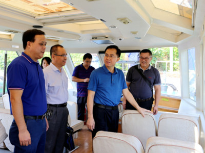 自治区交通运输厅领导莅临两江四湖公司 开展节前检查指导工作