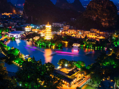 两江四湖.象山景区套票A【象鼻山（免费）+伏波山+叠彩山+夜游两江四湖】