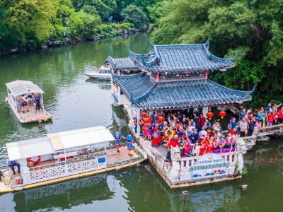 桂林两江四湖景区第二届“三月三嗨唱歌圩节”大型实景山歌会，邀您来“嗨”