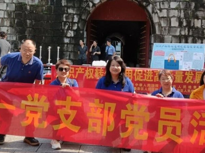 知识产权始于心拒绝侵权践于行------第一党支部“4·26”知识产权宣传主题党日活动