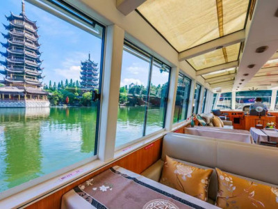 【超豪华船票】日月双塔号｜夜游四湖航线