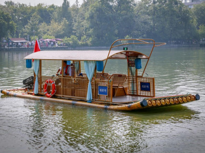 悠然轻舟 夜游四湖