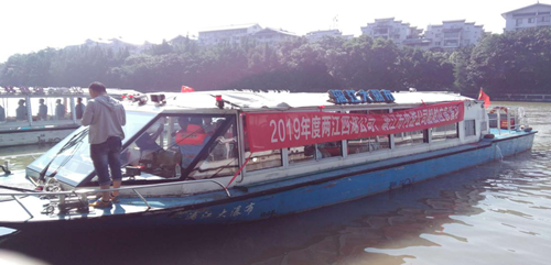2019年两江四湖公司、漓江市内游公司 船舶防抗雷雨大风演习报道
