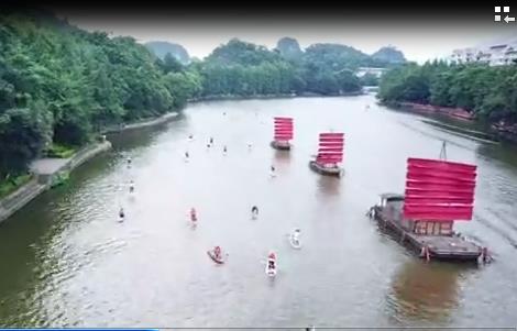 “PFL为生命划桨1小时”浆板慈善赛在两江四湖景区举行