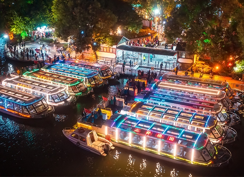 广西三月三活动｜夜游四湖豪华船