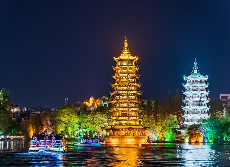 广西三月三活动｜夜游四湖豪华船